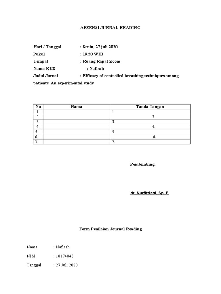 SOP Journal Reading | PDF