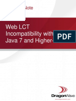 Tech Note - WebLCT Incompatibility With Java 7