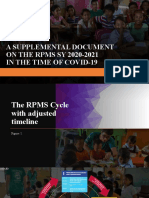 A Supplemental Document ON THE RPMS SY 2020-2021 in The Time of Covid-19