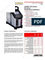 Jofra ATC Series Dry Block Temperature Calibrators: Product Description Functional Comparison