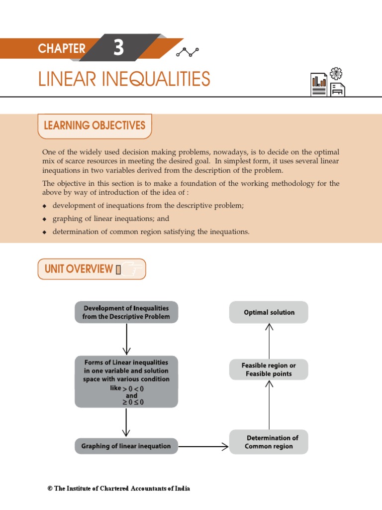 Linear Inequalities: Learning Objectives | Download Free PDF ...
