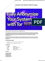 Anonymize Your System With Tor Using Nipe