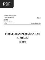 Selangor SPMC Skema Kimia Kertas 3 (Set 1)