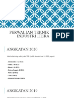 Perwalian Teknik Industri ITERA Semester Genap 2020-2021