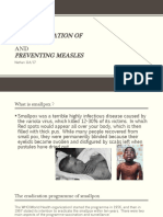 The Eradication of Smallpox and Preventing Measles