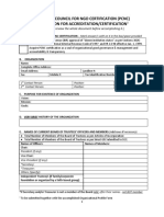 2. Duly accomplished Application Form
