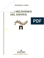 Los Helenismos Del Espanol Historia y Si