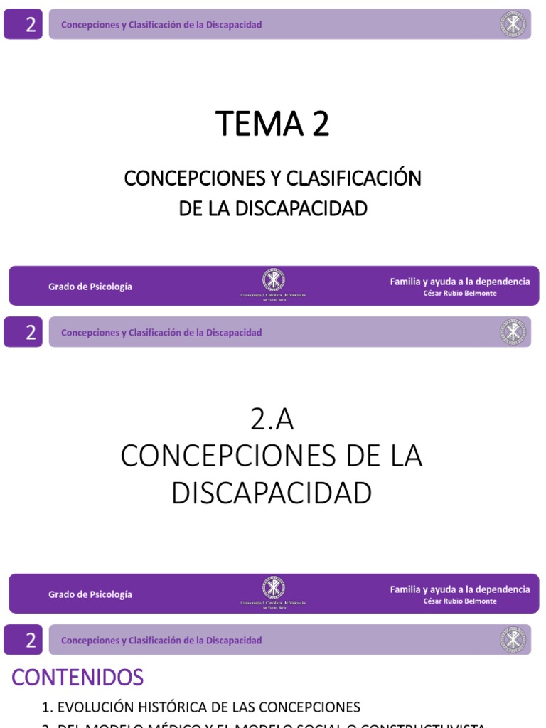 Cuadernillo 2 Definición Y Clasificación De La Discapacidad – TQPDL