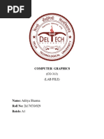 Computer Graphics: (CO 313) (Lab File)