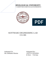 Delhi Technological University: Software Engineering Lab CO-301