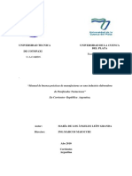 Manual de Buenas Prácticas de Manufacturas en Una Industria Elaboradora de Panificados-T-UTC-1208