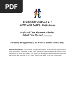 Acids and Bases Module 1