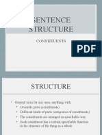 Syntax: Constituent