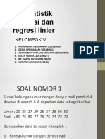 Biostatistik Korelasi Dan Regresi KEL V