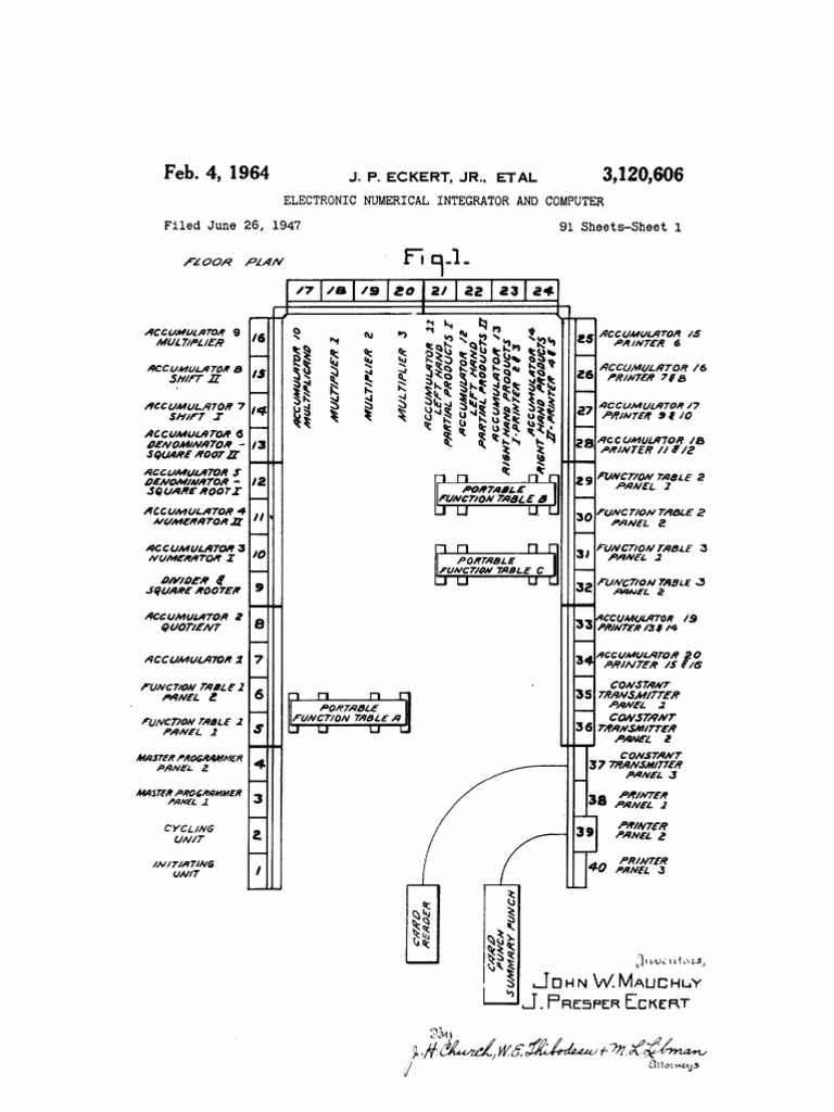 ENIAC Patent US3120606 | PDF