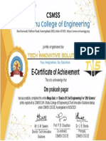 Certificate For Om Prakash Pagar For "Basic's of Civil Engineerin... "