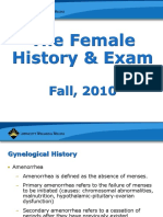 The Female History & Exam