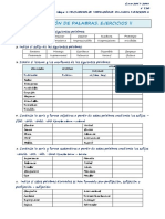 Formación de Palabras. Ejercicios Ii