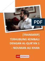 (Transkrip) Terhubung Kembali Dengan Alquran 1 - Nouman Ali Khan Di Masjid Istiqlal