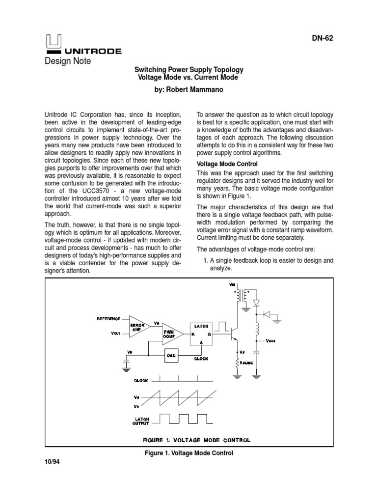 Switching Power Supply Topology PDF Information And Communications