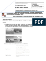 Prueba Diagnóstica C. Sociales 4.1 - 2021