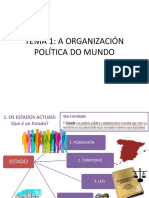 Tema 1 a Organización Política Do Mundo