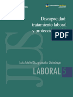 Discapacidad - Tratamiento Laboral y Protección Social - U Catolica de Colombia