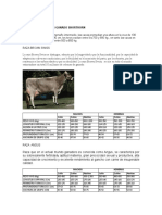 Medidas zootécnicas de ganado Shorthorn, Brown Swiss y Angus