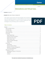 Hype Cycle For Telemedicine and Virtual Care, 2016: Published: 6 July 2016