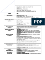 Fichas de Seguridad Bioquimica de Carbohidratos