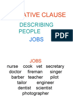 Relative Clause: Describing People