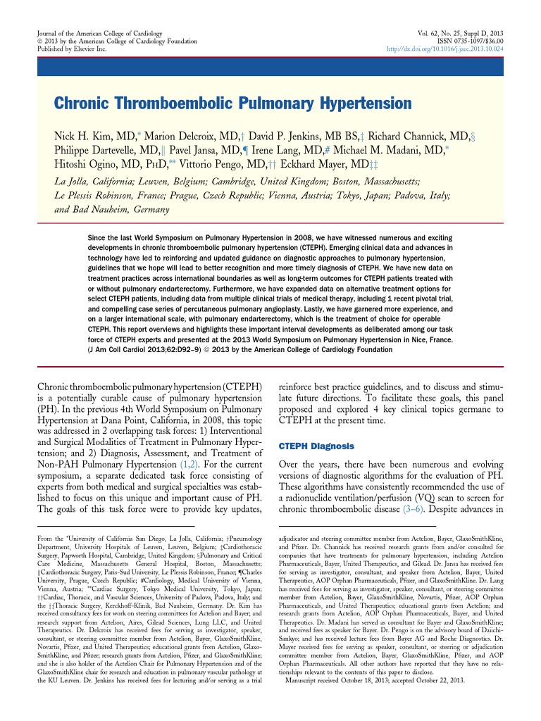 Journal Pulmonary Hypertension | PDF | Angiography | Angiology