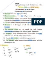 Subject and Verb Agreement