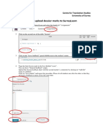 How To Upload Dossier Marks To Surreylearn: Centre For Translation Studies University of Surrey