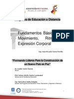 Modulo FUNDAMENTOS BÁSICOS DEL MOVIMIENTO, RITMO Y EXPRESIÓN