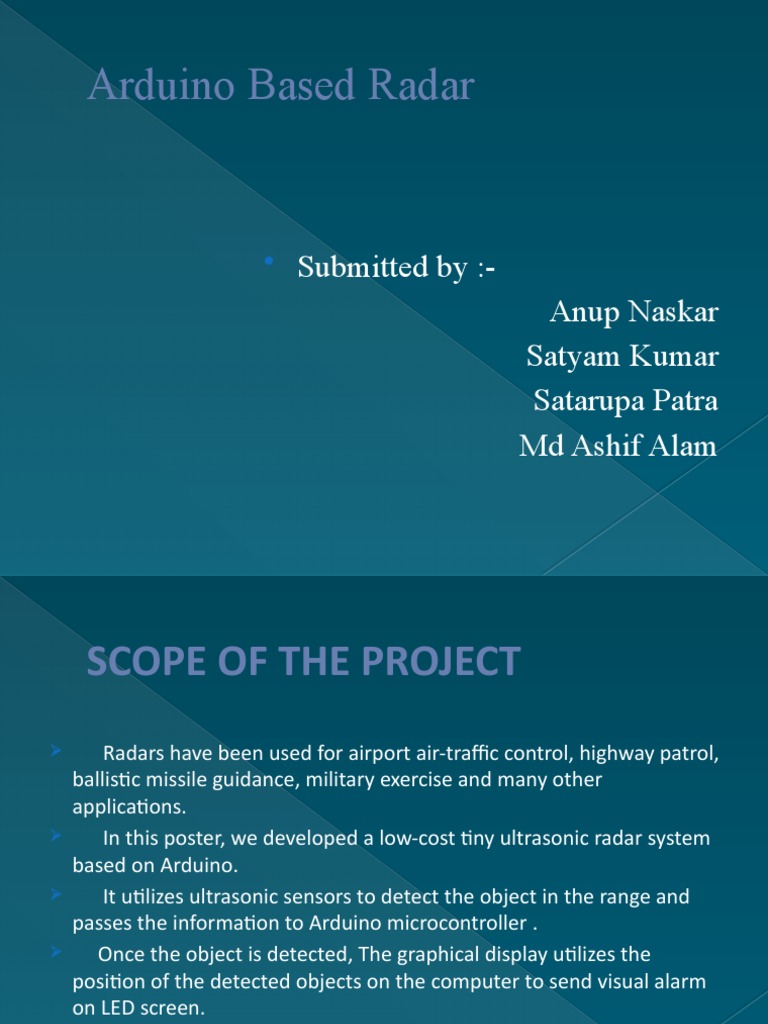 Arduino Ultrasonic Radar System | PDF | Radar | Ultrasound