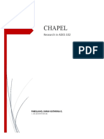 Chapel: Research in ADES 102