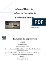 Exposición Manual Cadena Custodia
