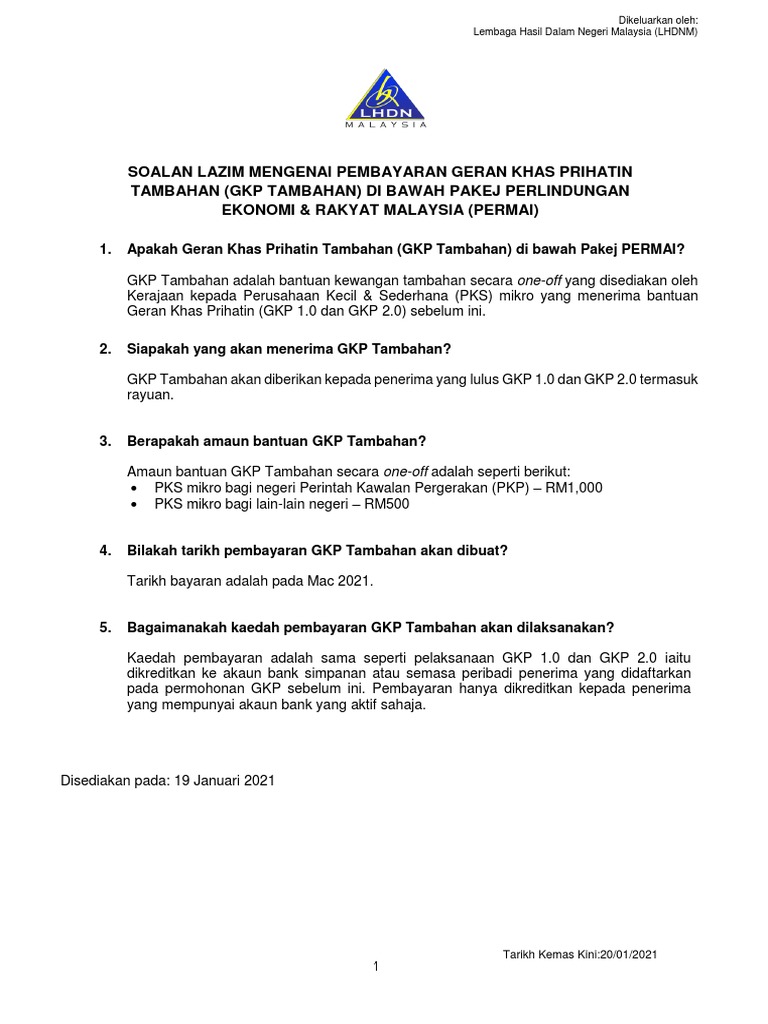 Faq Gkptambahan Pdf