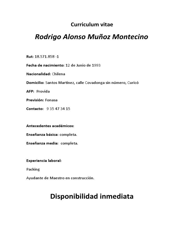 Curriculum Vitae Alonso PDF