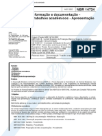 ABNT NBR 14724 (08.2002) - Trabalhos Acadêmicos (Original)