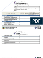 Department of Education: Learning Tasks For Distance Learning