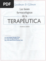 Las Bases Farmacologicas de La Terapeutica - Goodman & Gilman | PDF