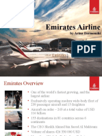 Emirates Airline: by Arina Dermenzhi