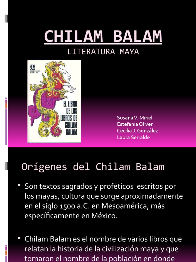 Significado y Orígenes del Chilam Balam | PDF | Civilización maya