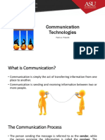 Communication Technologies: Past vs. Present