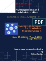 Dept. of Management and Business Administration: Research Colloquium - V