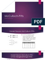 Neural Network Mcculloch Pitts