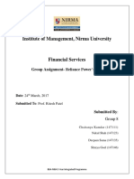 Institute of Management, Nirma University: Group Assignment-Reliance Power's IPO