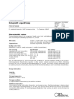 Soluprat® Liquid Soap: Characteristic Values